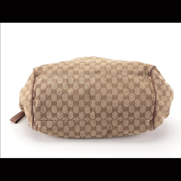 Gucci Brown/Beige GG Canvas Sukey Satchel - Picture 6 of 15